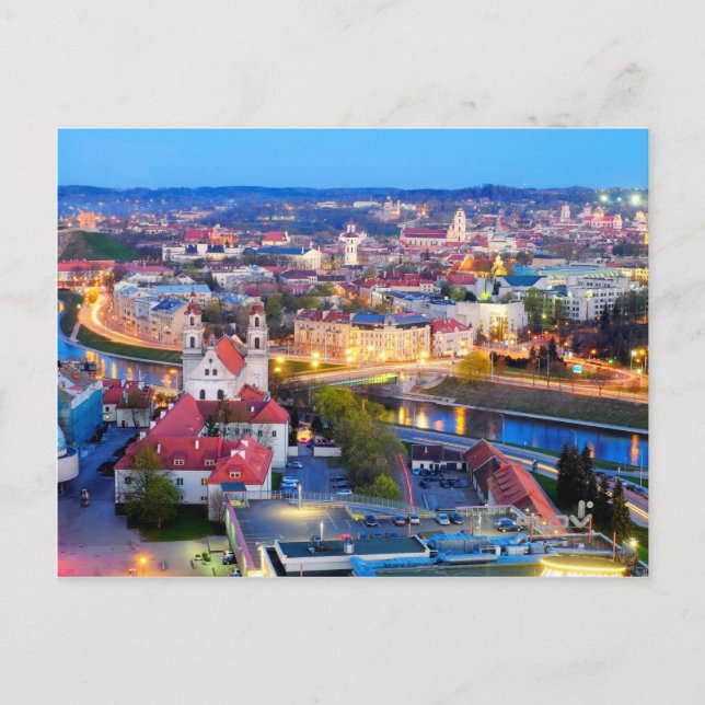 Vilnius Postkarte (Vorderseite)