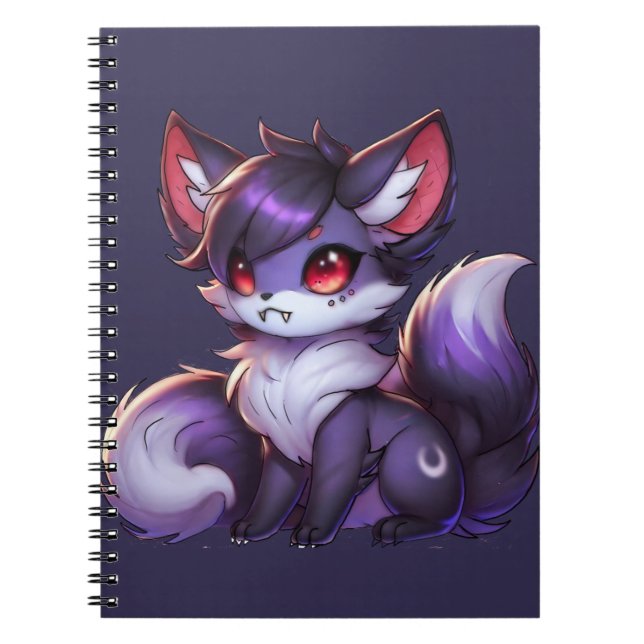 Vilviry vampire fox notizblock (Vorderseite)