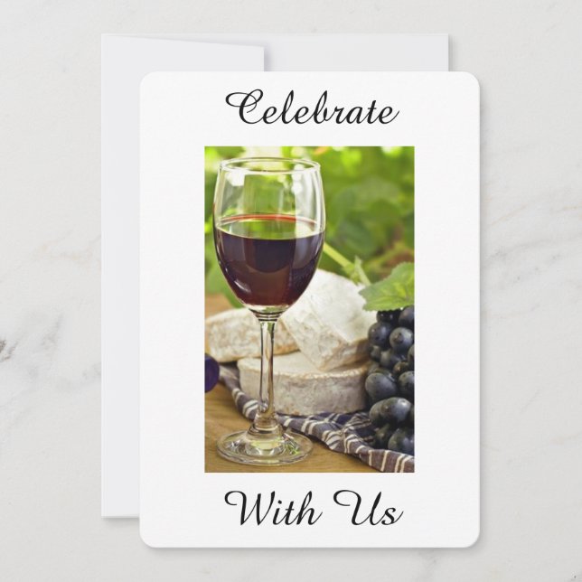 VIN ADULTE/CHESSE TOUTES LES OCCASIONS INVITATION  (Devant)