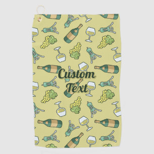Vin blanc Motif serviette de golf