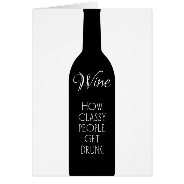 Vin, comment les gens de classe se saoulent un acc (Devant)