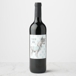 Vin d'Alpaca (ou vin mousseux) Étiquette à bouteil