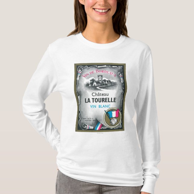 Vin De Bordeaux Wine LabelEurope T-Shirt (Vorderseite)