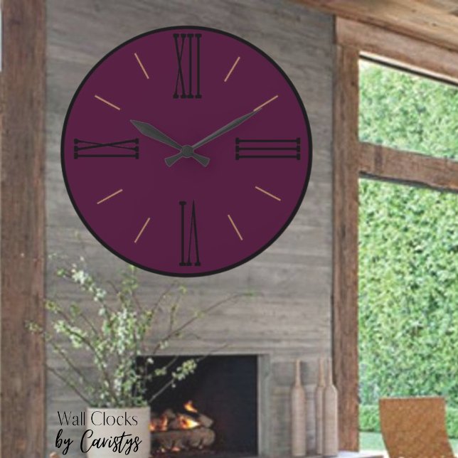 Vin de raisin moderne avec horloge murale acryliqu (Créateur téléchargé)