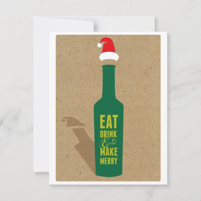 Vin Dégustation Fête Invitation - Salutations! (Devant)