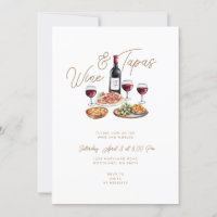 Vin espagnol et tapas Invitation mexicaine