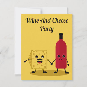 Vin Et Fromage Invitation