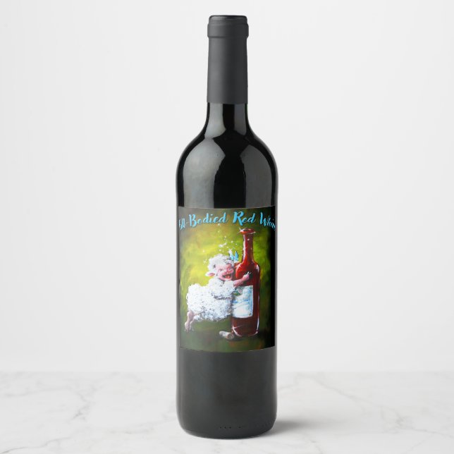Vin Étiquette ENTIÈREMENT CORPS ROUGE Mouton Incog (Devant)