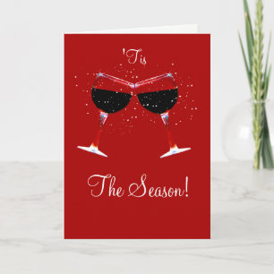 Vin festif "Tis the Season Cheer Cartes de fin de 