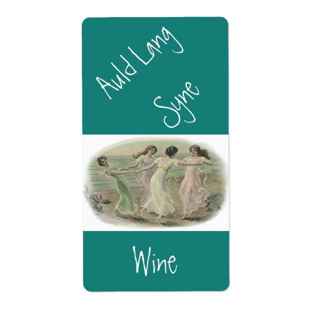 Vin maison Antique auld lang syne Étiquette Amis (Devant)