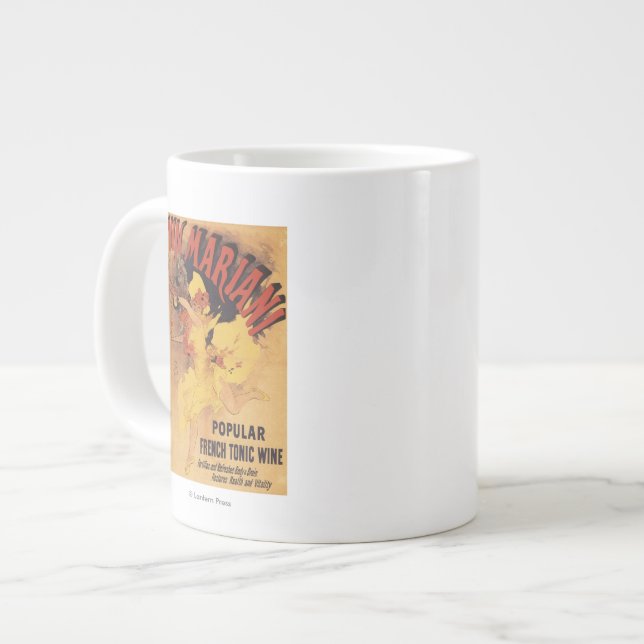 Vin Mariani Tancing Girl Jumbo-Tasse (Vorderseite Links)