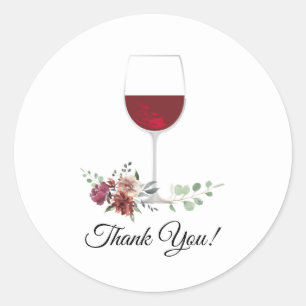 vin merci autocollants