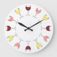 Vin o' Horloge Rouge Rosé Blanc Verres Bar