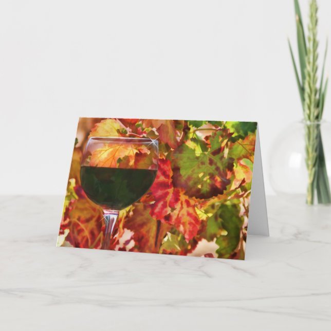 Vin Pays Carte de remerciements (Devant)