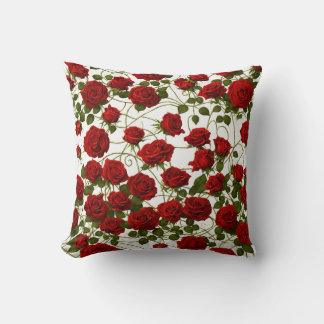 Vin Rose gothique Design Coussin sans couture