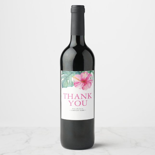 Vin rose Tropical Étiquette Merci (Devant)