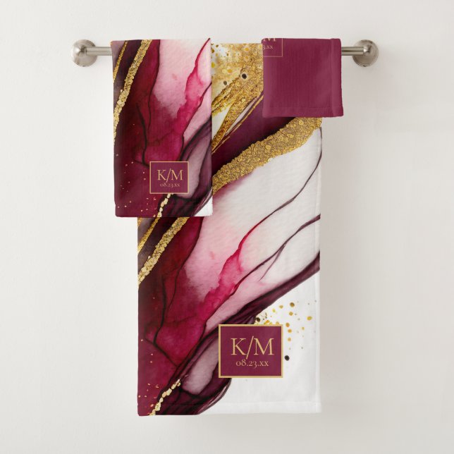 Vin rouge Mariage Abstrait Sparkling ID1018 (En situation)