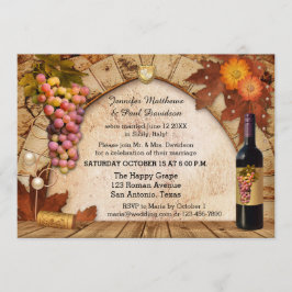 Vin rustique Elope ou post mariage invitation