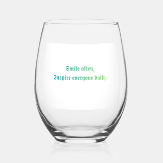 Vin Sans Pied Verre à boire quotidien inspirant sourire