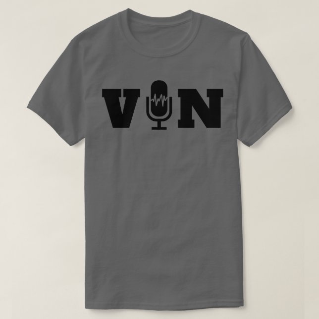 Vin-Scully-Mikrofon 12 T-Shirt (Design vorne)