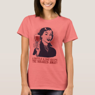 Vin T-shirt "Une bouteille par jour"