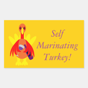Vin Thanksgiving Boire Stickers Turquie