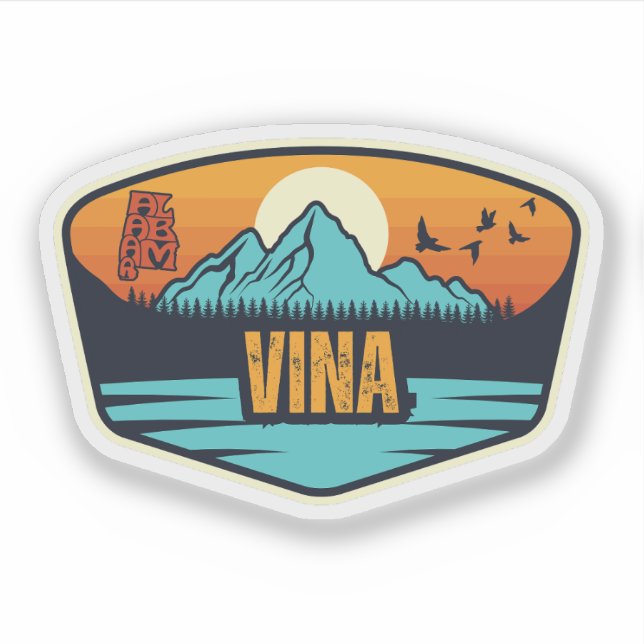 Vina, Alabama Aufkleber (Vorderseite)