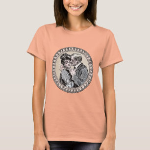 Vinage Bridal Wedding Bridge and Groom T-Shirt