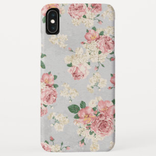 Vinage Floral Muster Grau Textur Case-Mate iPhone Hülle