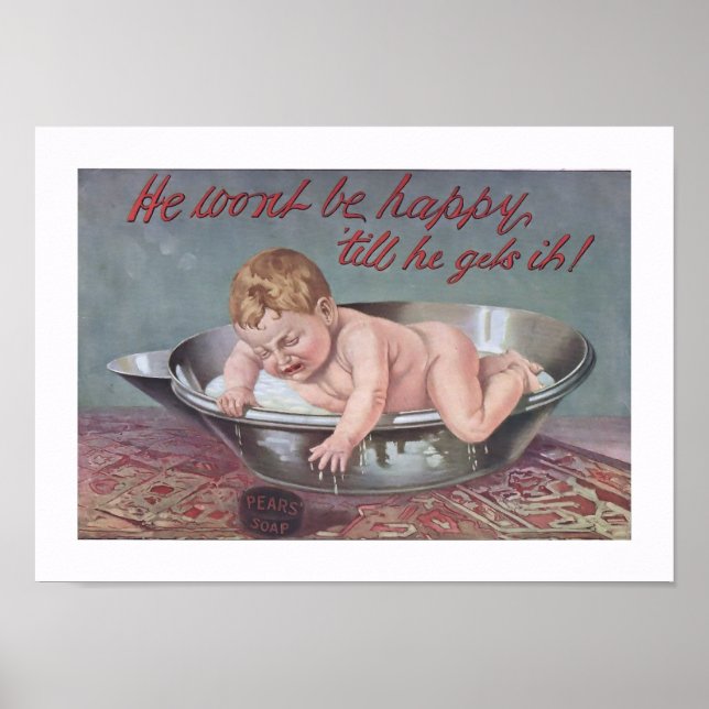 Vinage Pears Soap Poster (Vorne)