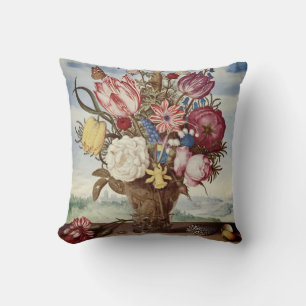 Vinateur loral geblüht Vase Gemälde Retro Kissen
