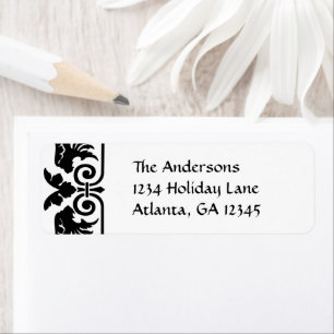 Vinatge Art Nouveau Swirl Shipping Labels