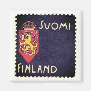 Vinatge Briefmarke - Finnland Magnet