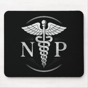 Vinatge Nurse Practitioner Nursing Np Hostal Medic Mousepad