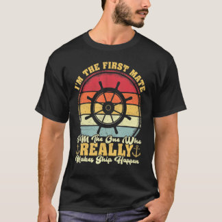 Vinatge Retro First Mate ich bin eine wirklich mac T-Shirt