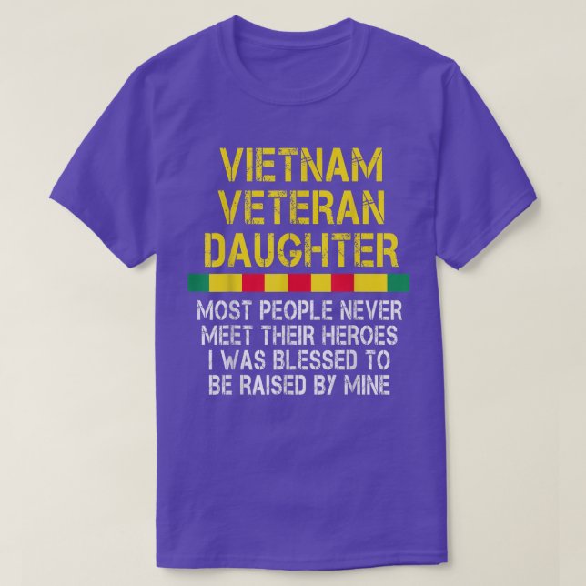 Vinatge Vietnam Vetran Daughter Shirt Veteran Day (Design vorne)