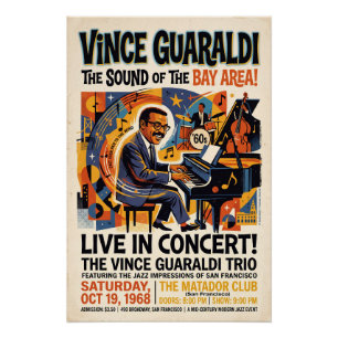 Vince Guaraldi Live  Poster