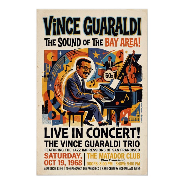 Vince Guaraldi Live  Poster (Vorderseite)