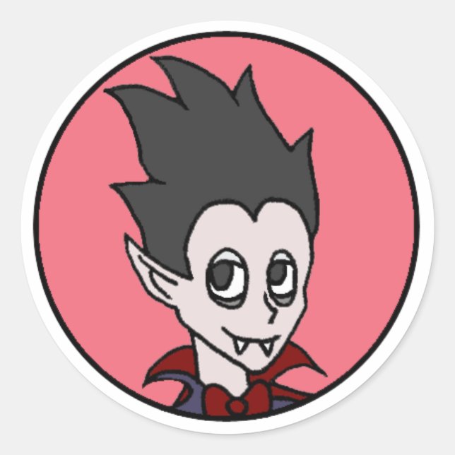 Vince Mini Circle Sticker (Vorderseite)