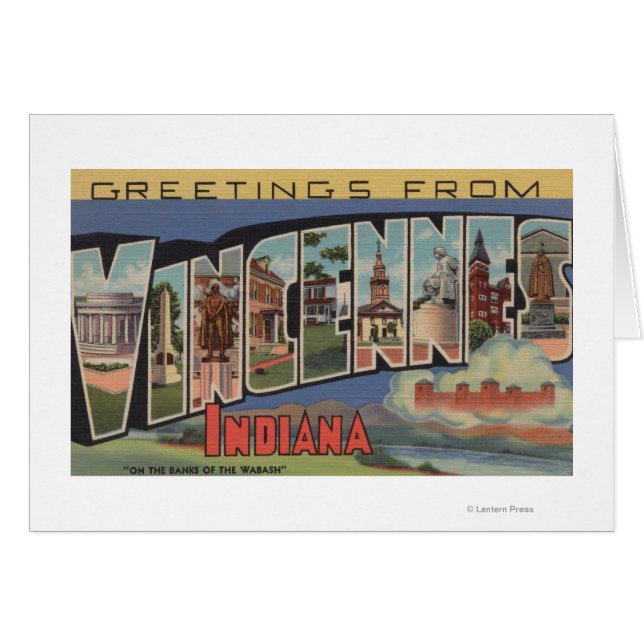 Vincennes, Indiana - Große Briefszenen (Vorderseite (Horizontal))