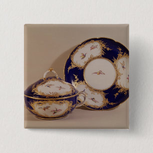 Vincennes Schüssel und Stand, c.1745 Button