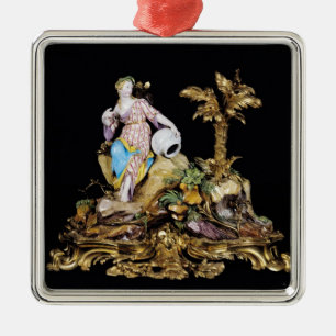 Vincennes Zahl eines Naiad Ornament Aus Metall