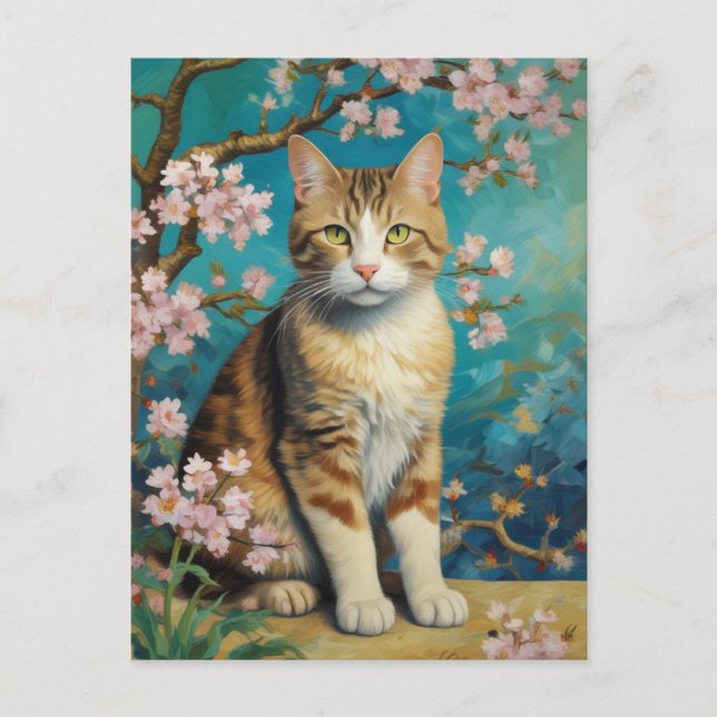 Vincent Cat Gogh Postkarte (Vorderseite)