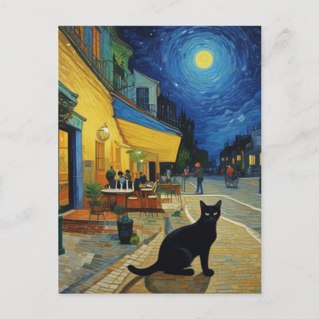 Vincent Cat Gogh Postkarte (Vorderseite)