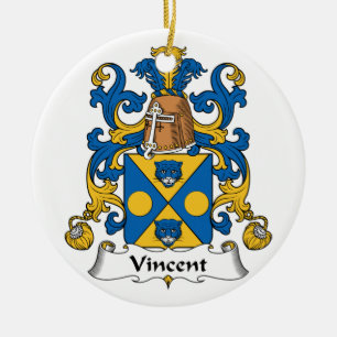 Vincent-Familienwappen Keramikornament