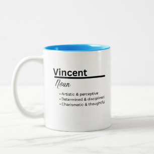 Vincent Name Bedeutung Tasse   Personalisierter Ju