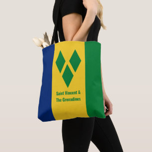 Vincent und die Grenadinen-Fahne Vincy Tote Bag Tasche