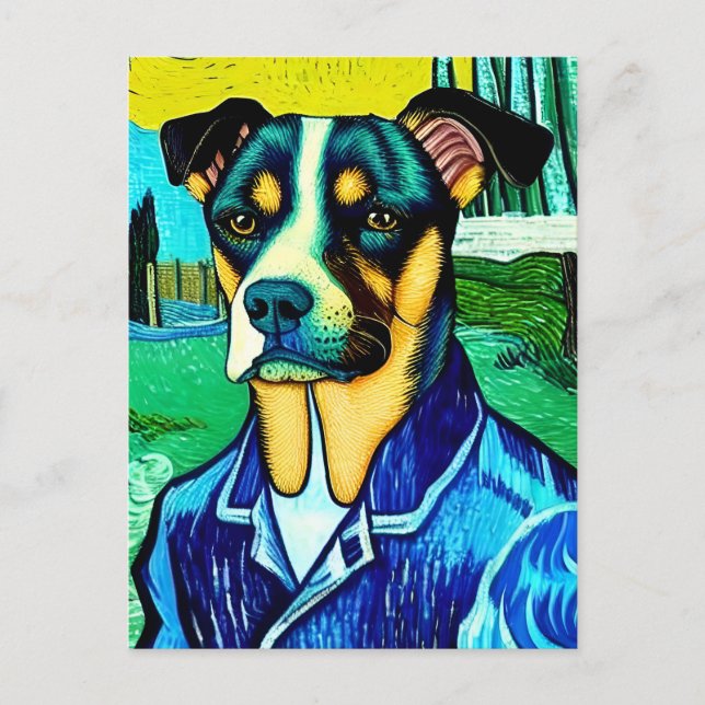 Vincent Van Dog Postkarte (Vorderseite)