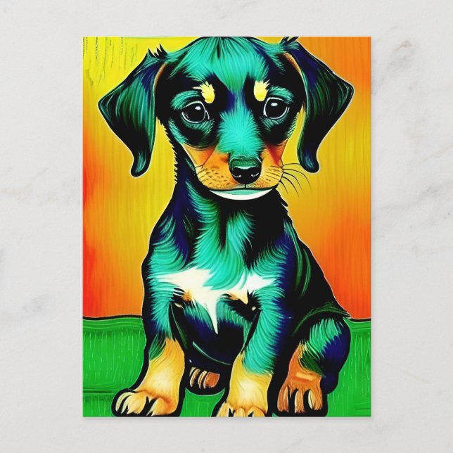 Vincent Van Dog Postkarte (Vorderseite)