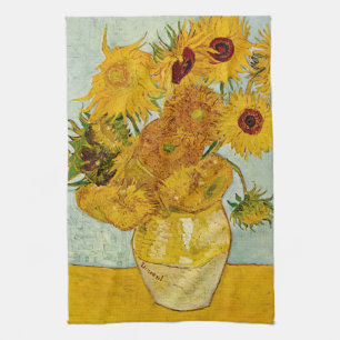 Vincent Van Gogh 12 Sonnenblumen Impressionist Geschirrtuch